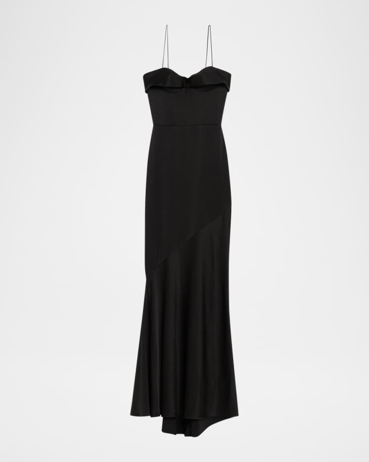 Cupped Draped Satin Gown by ALEX PERRY