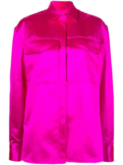 Duchesse satin boxy shirt by ALEX PERRY