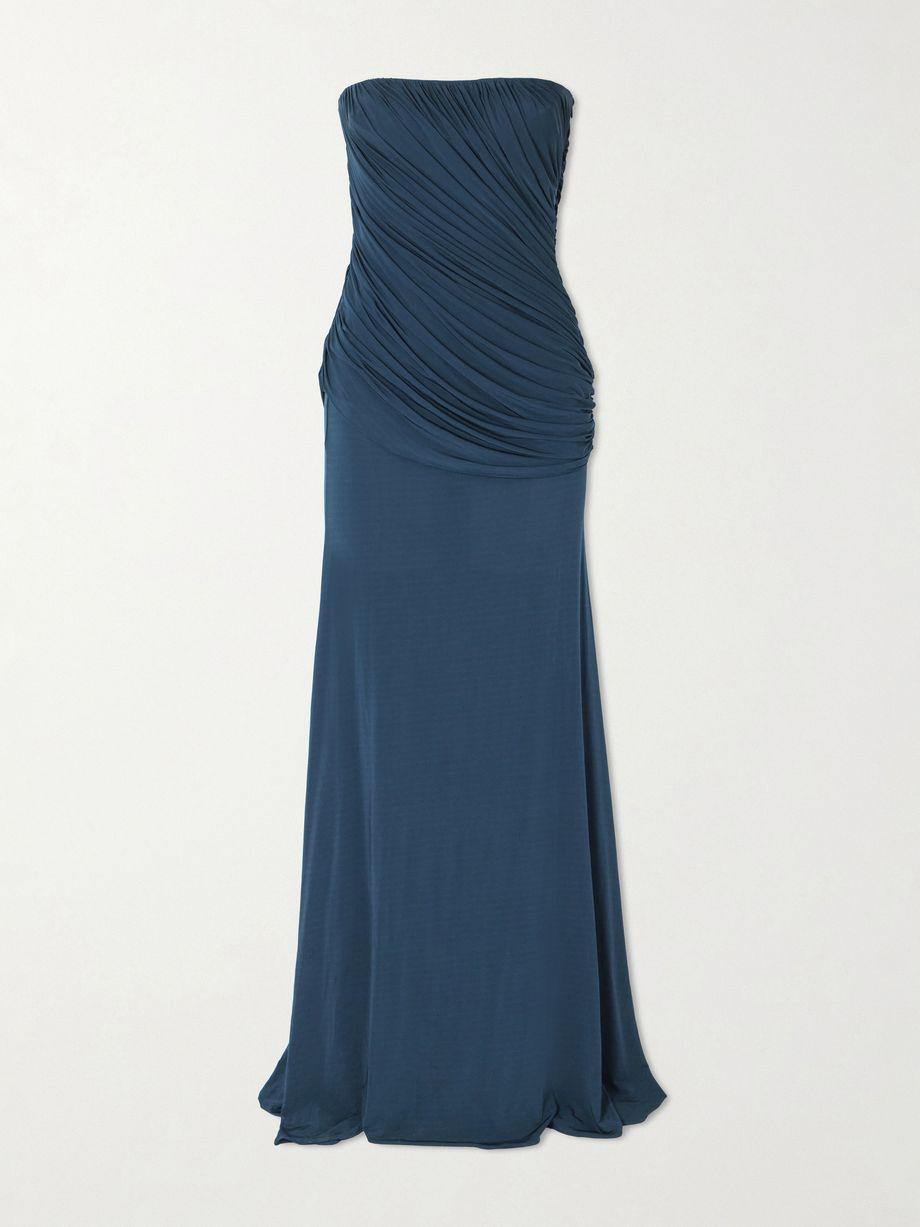 Strapless draped jersey gown by ALEX PERRY