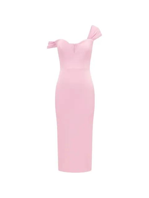V-neck ruffled dress by ALEX PERRY