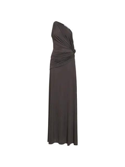 asymmetric draped one-shoulder maxi dress by ALEX PERRY