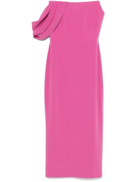 crepe corset midi dress by ALEX PERRY