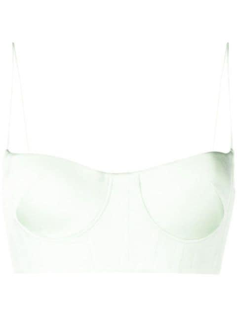 cropped bustier top by ALEX PERRY