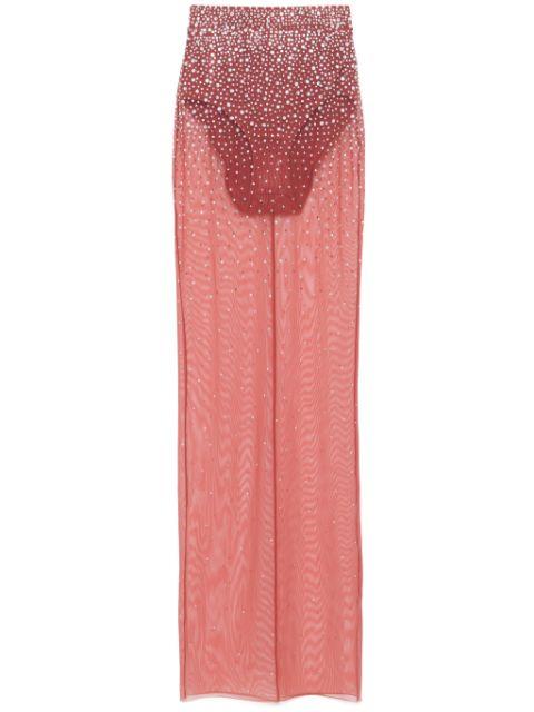 crystal mesh maxi skirt by ALEX PERRY