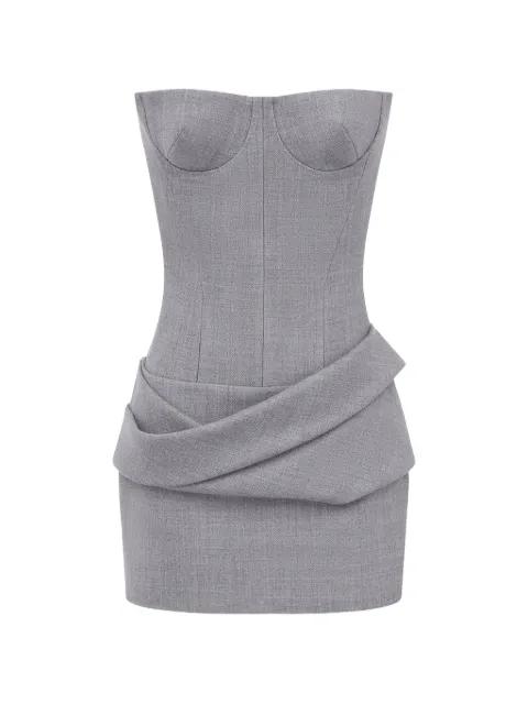 cupped draped mini dress by ALEX PERRY