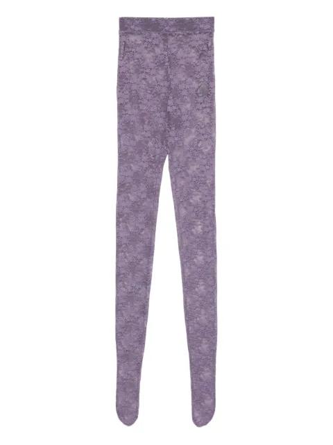 floral-lace leggings by ALEX PERRY