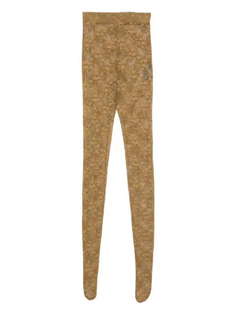 lace-floral leggings by ALEX PERRY