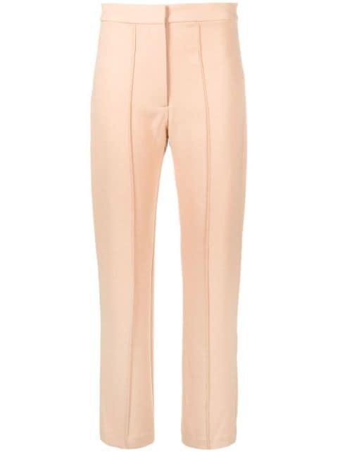 pleat-detail straight-leg trousers by ALEX PERRY