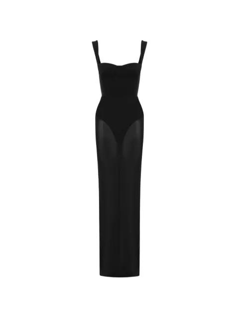semi-sheer maxi dress by ALEX PERRY