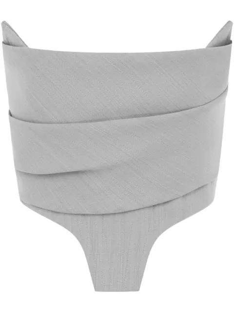 strapless corset top by ALEX PERRY