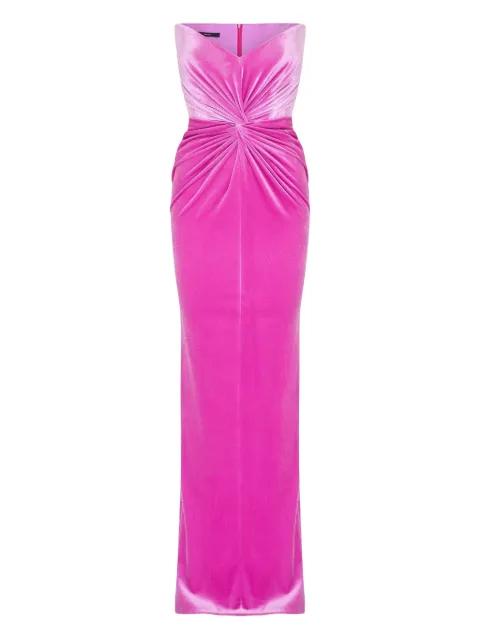strapless twisted gown by ALEX PERRY