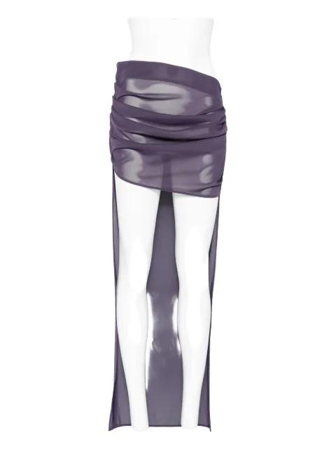 tucked mesh mini skirt by ALEX PERRY