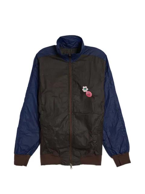 appliqué zip track jacket by ALEX ZONO