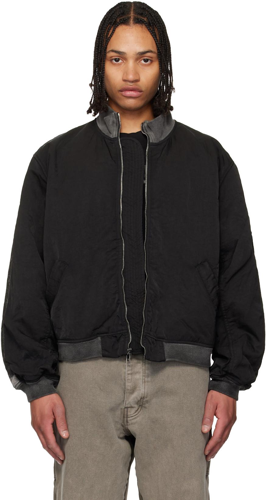 Black RL-Bomber Jacket by ALEXANDER DIGENOVA