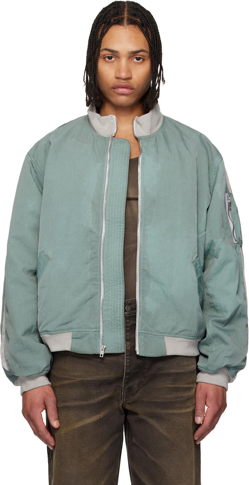 Blue RL-Bomber Jacket by ALEXANDER DIGENOVA