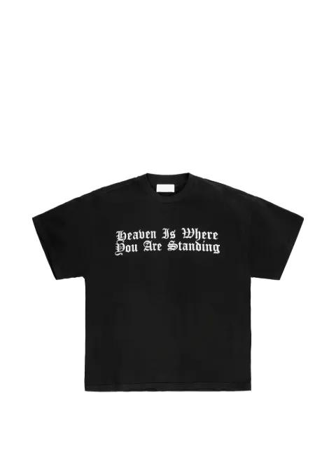 Heaven slogan-print t-shirt by ALEXANDER DIGENOVA