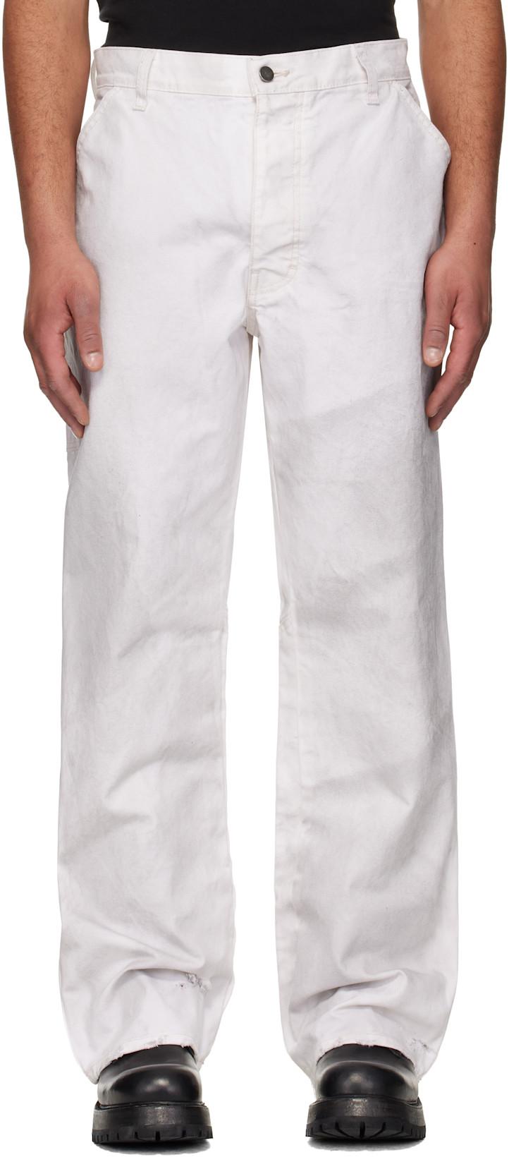 Off-White Underground Vintage Trousers by ALEXANDER DIGENOVA