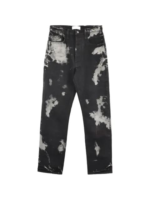 bleach-effect straight-leg jeans by ALEXANDER DIGENOVA