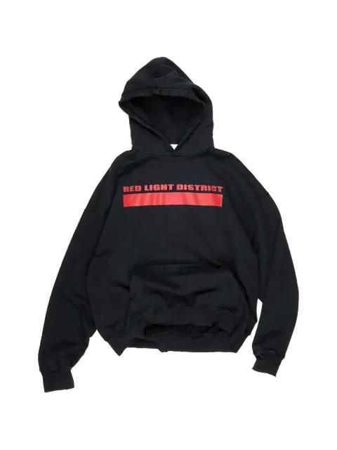 drawstring pouch hoodie by ALEXANDER DIGENOVA