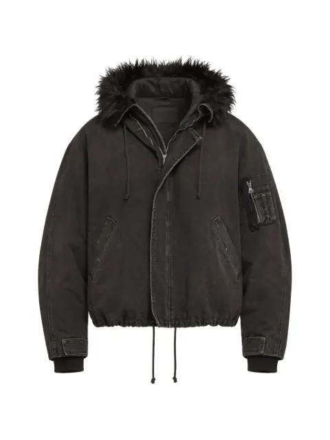 faux-fur trim jacket by ALEXANDER DIGENOVA