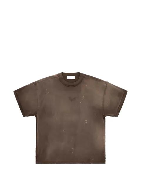 logo-print distressed t-shirt by ALEXANDER DIGENOVA