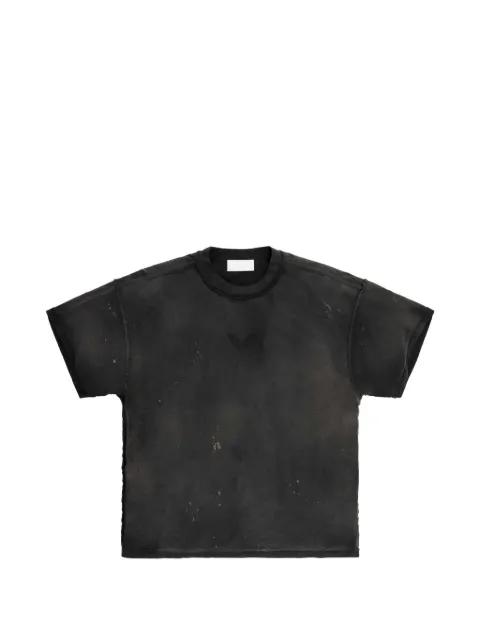 logo-print inside-out t-shirt by ALEXANDER DIGENOVA