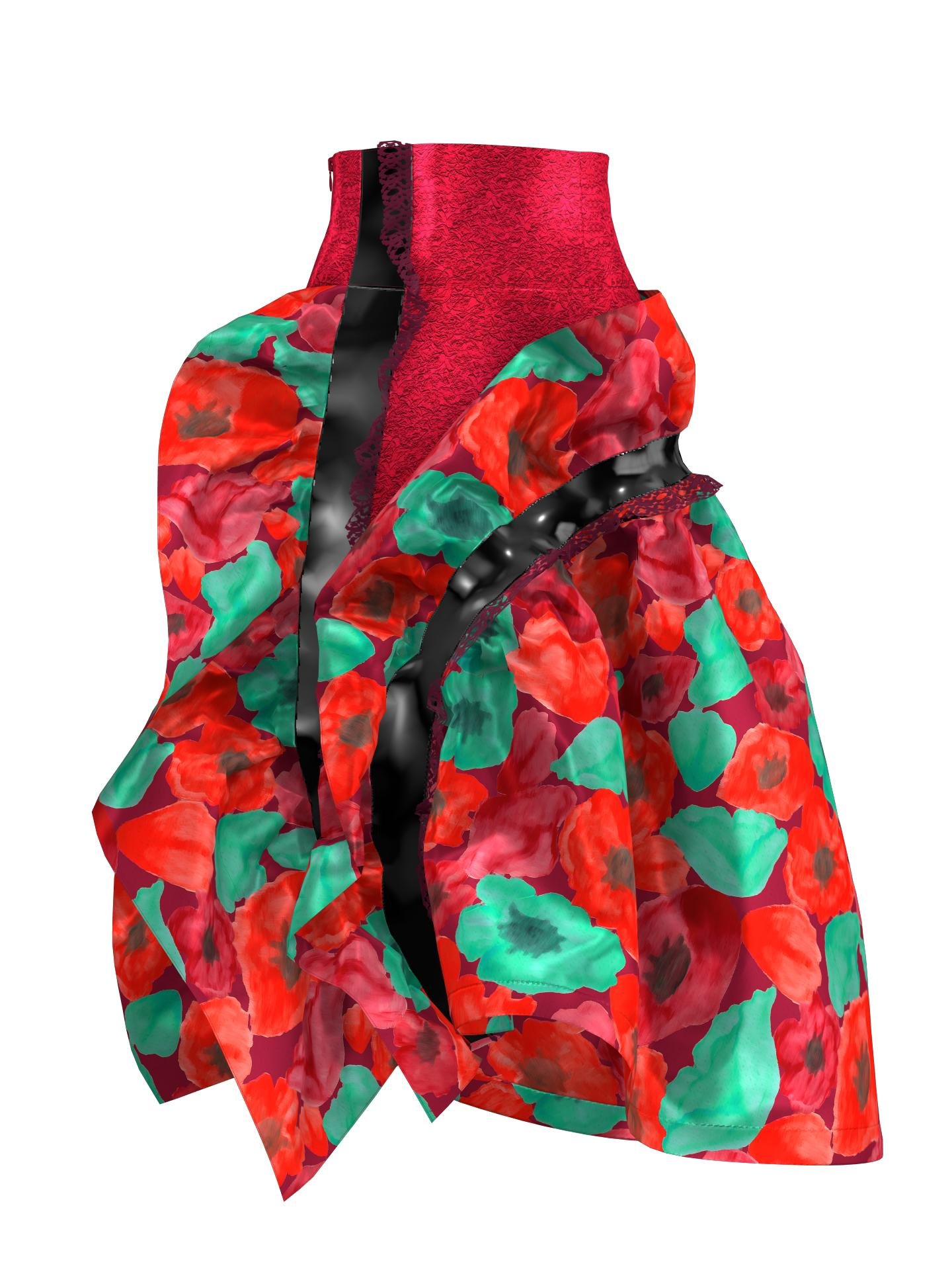 Taffeta Poppy Skirt by ALEXANDER KNIGHT