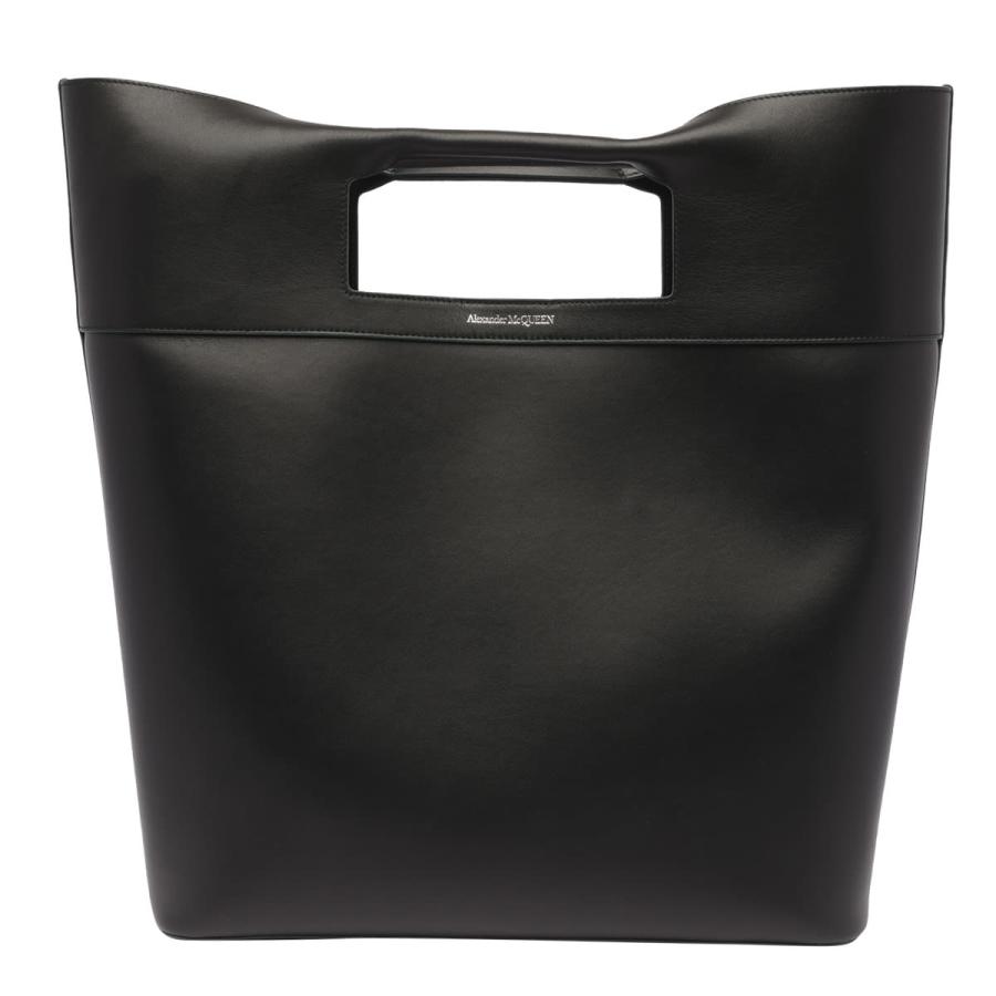 Alexander Mcqueen Black The Square Bow Small by ALEXANDER MCQUEEN