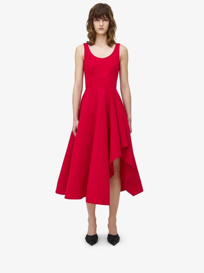 Asymmetric Drape Dress by ALEXANDER MCQUEEN