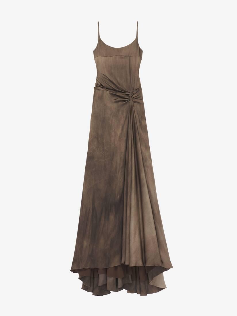 Asymmetric Drape Evening Dress by ALEXANDER MCQUEEN