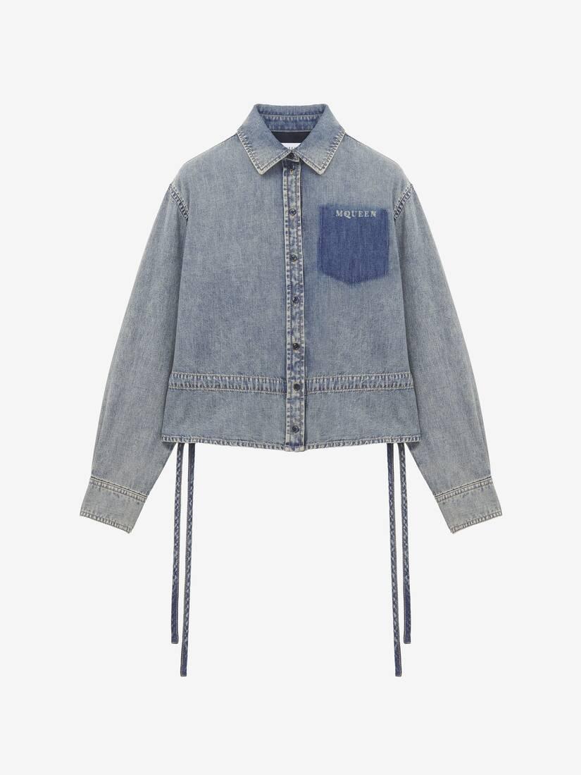 Chambray Shirt Jacket by ALEXANDER MCQUEEN