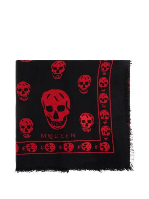 Classic Skull-print scarf by ALEXANDER MCQUEEN