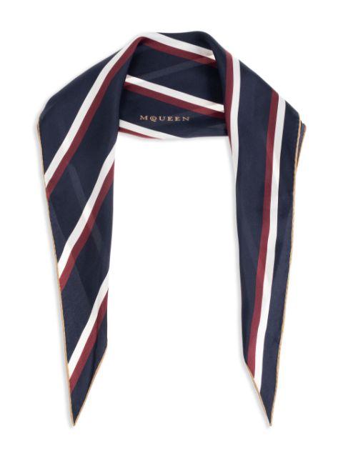 College Stripe scarf by ALEXANDER MCQUEEN