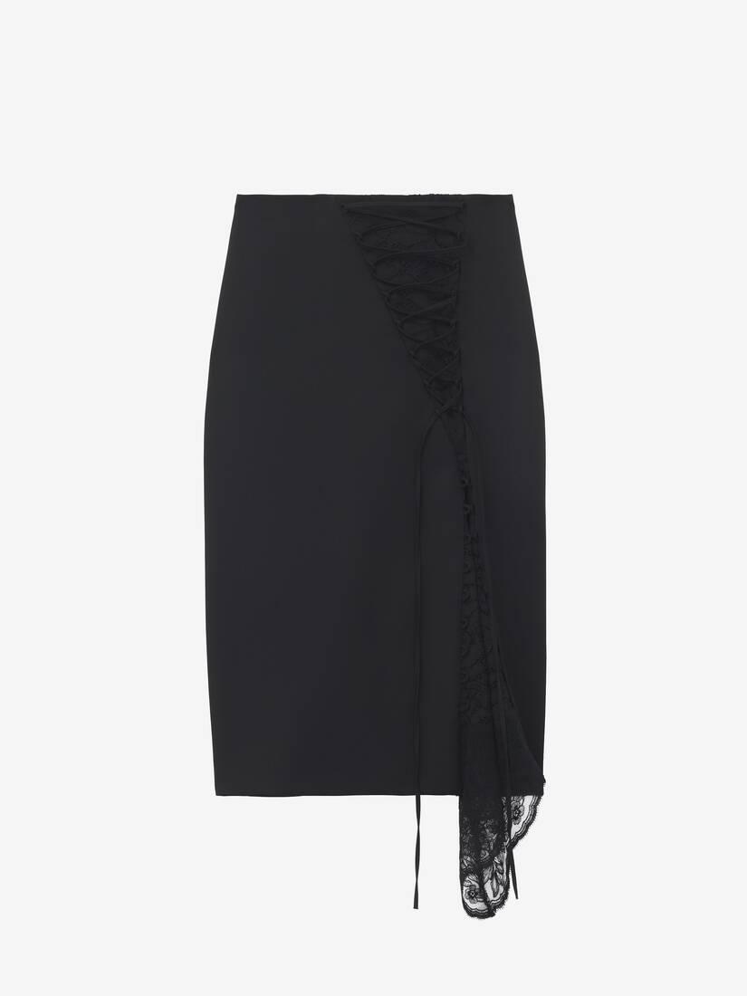 Corset Lacing Panel Pencil Skirt by ALEXANDER MCQUEEN