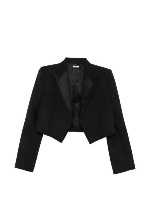 Double Lapel Cropped Jacket by ALEXANDER MCQUEEN
