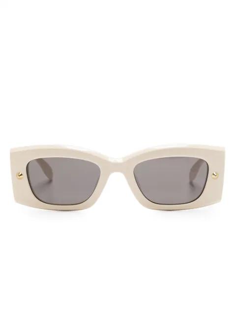 Spike Studs rectangle-frame glasses by ALEXANDER MCQUEEN EYEWEAR