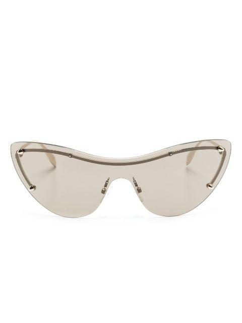 Spike-stud detail cat-eye mask sunglasses by ALEXANDER MCQUEEN EYEWEAR