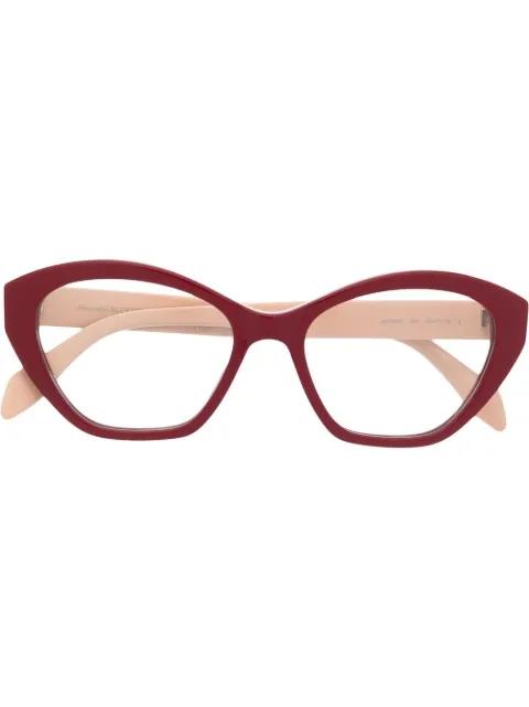 cat-eye frame glasses by ALEXANDER MCQUEEN EYEWEAR