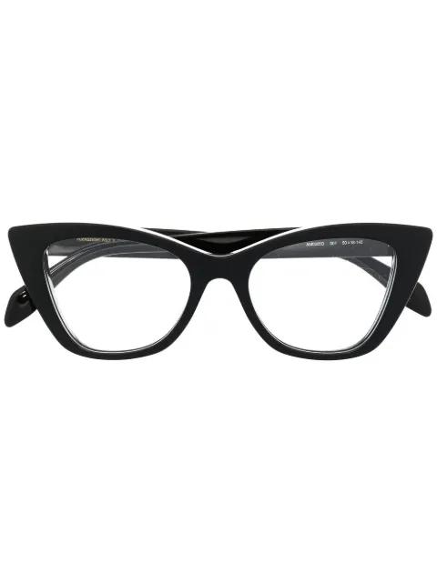 cat-eye glasses by ALEXANDER MCQUEEN EYEWEAR