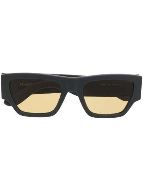 engraved-logo arm sunglasses by ALEXANDER MCQUEEN EYEWEAR