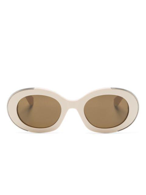 oval-frame sunglasses by ALEXANDER MCQUEEN EYEWEAR