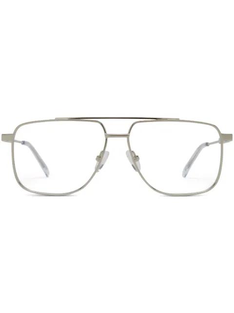 oversize-frame glasses by ALEXANDER MCQUEEN EYEWEAR