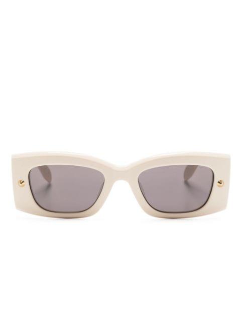 stud-detailing rectangle-frame sunglasses by ALEXANDER MCQUEEN EYEWEAR