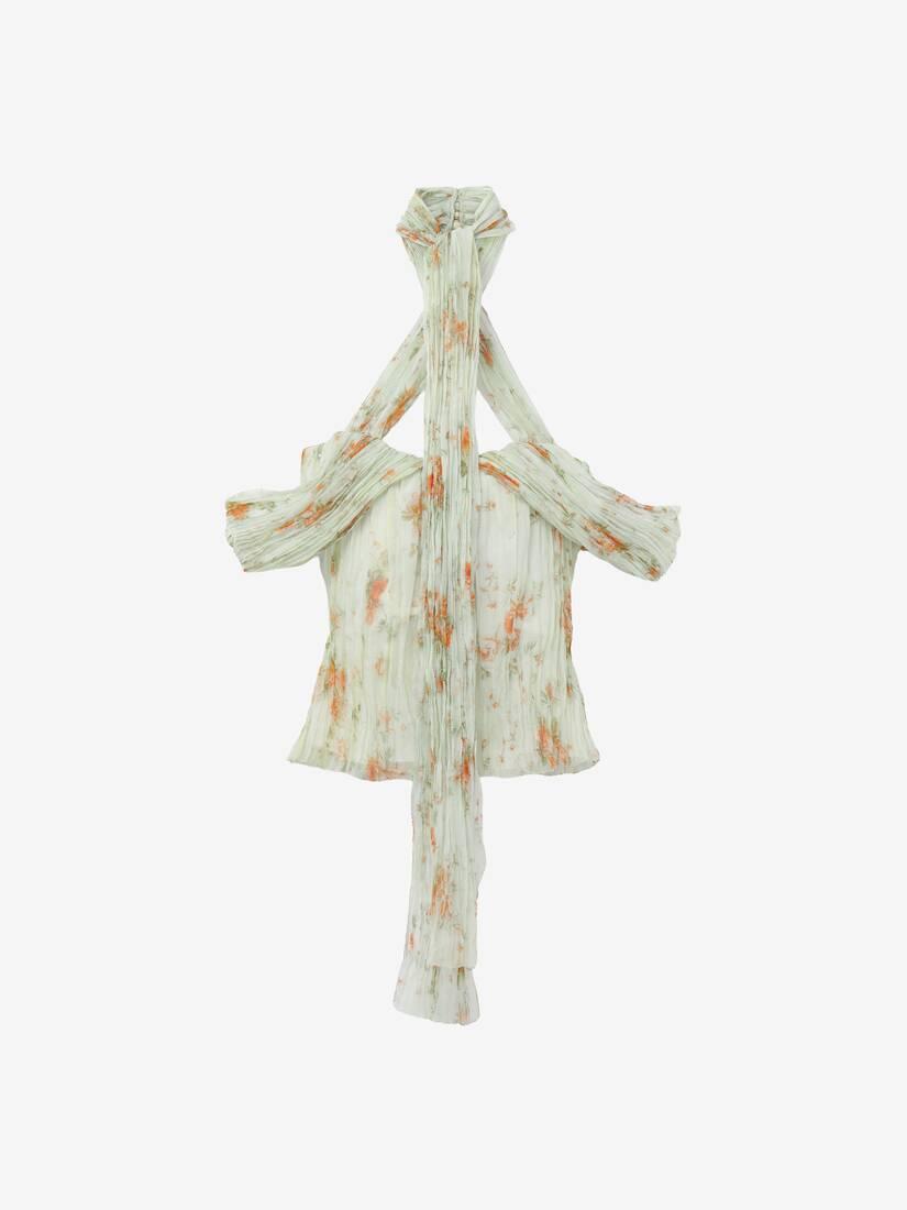 Floral Pleated Top by ALEXANDER MCQUEEN