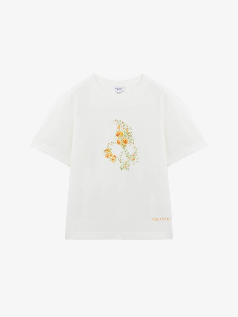 Floral Skull T-shirt by ALEXANDER MCQUEEN