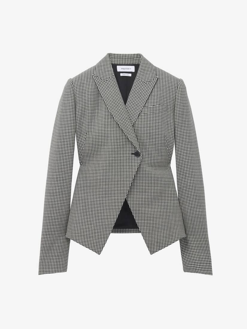 Gingham Check Cutaway Jacket by ALEXANDER MCQUEEN