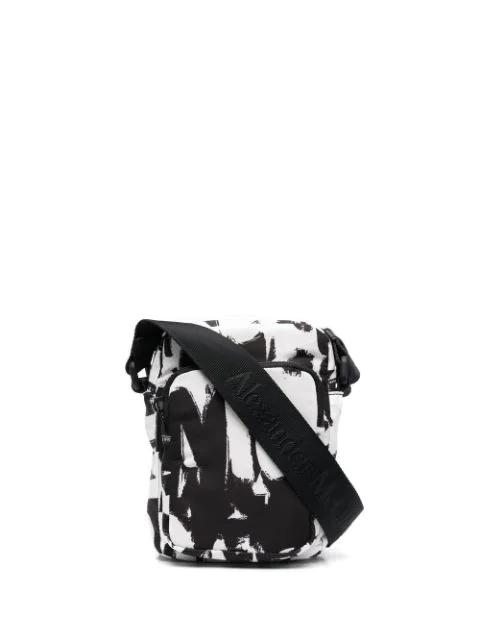 Graffiti-print mini messenger bag by ALEXANDER MCQUEEN