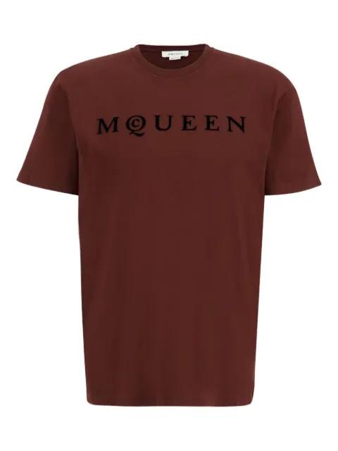 Madder flocked-logo T-shirt by ALEXANDER MCQUEEN