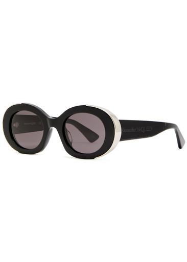 Oval-frame sunglasses by ALEXANDER MCQUEEN
