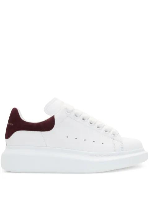 Oversized "White/Burgundy" sneakers by ALEXANDER MCQUEEN